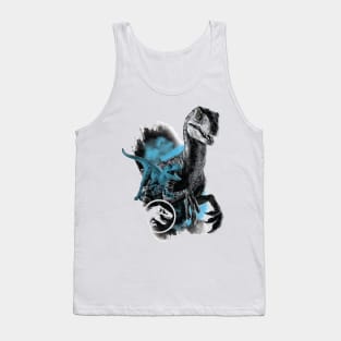 Dinosaurs in Duel: Big and Small Tank Top